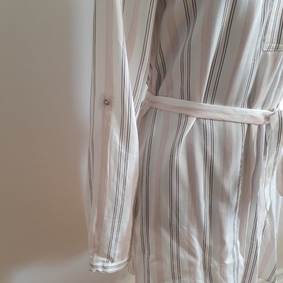 Chemisier / Tunique blanc, rose et noir rayé small Camber et Grace - Picture 5 of 10